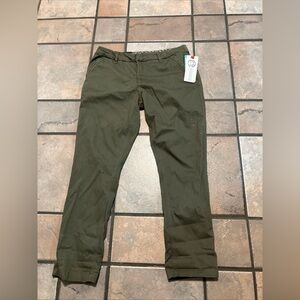 dictionary army green pants nwt size 14 women